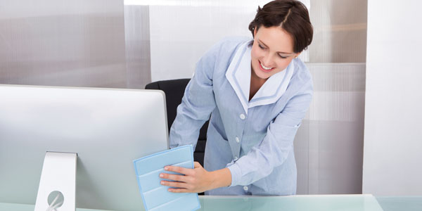 janitorial specialists - woman cleaning - small